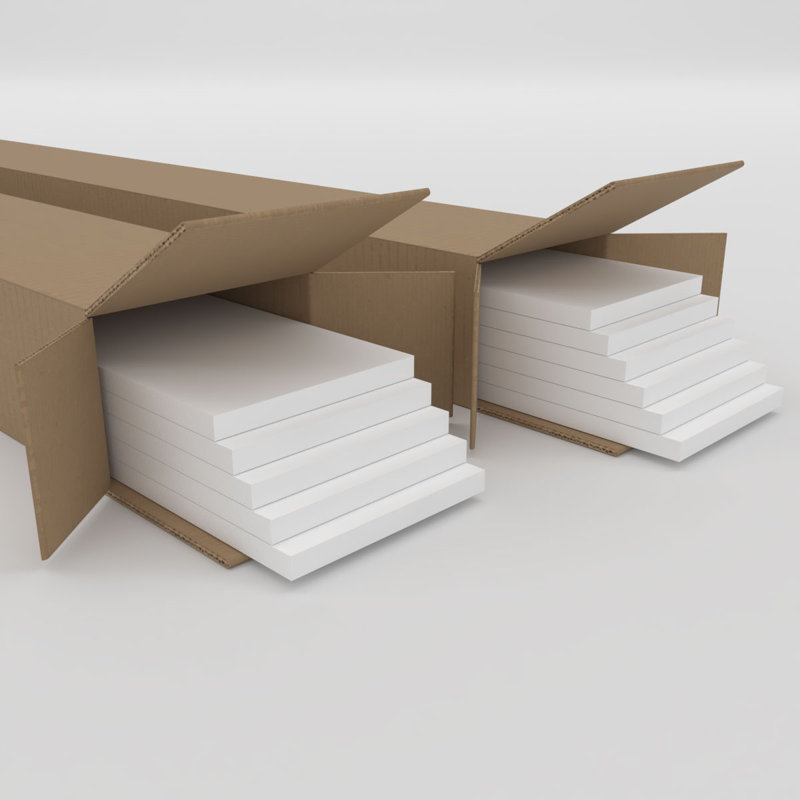 Ensemble de panneaux muraux réglables en lattes de PVC, H 94 po x l 54 po