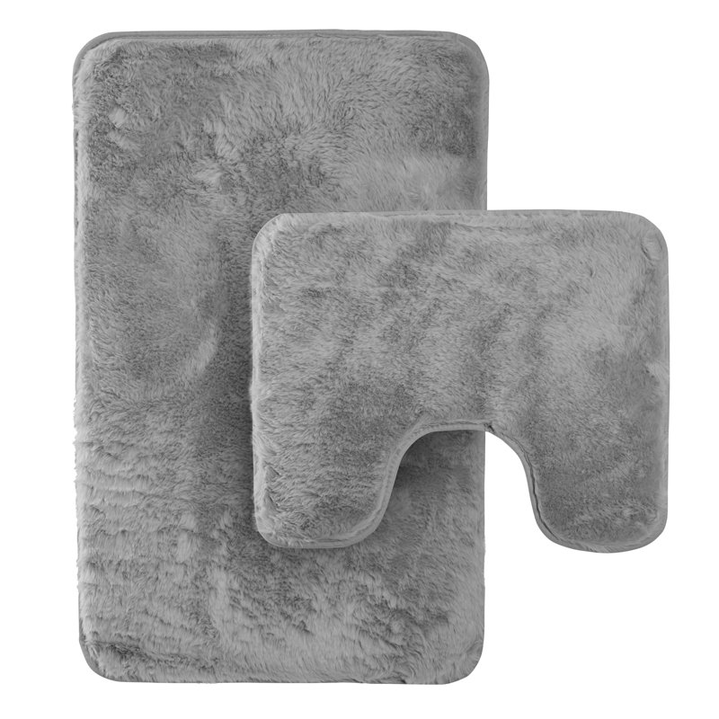 Non-Slip Bath Mat, Grey