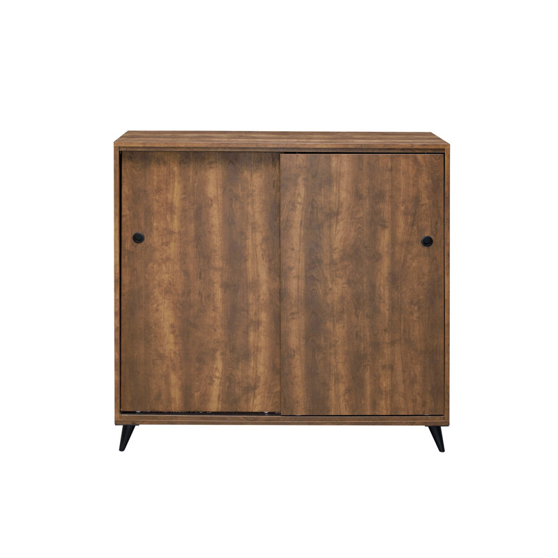Armoire à chaussures avec finition moderne en chêne - 4 compartiments et tablettes réglables pour un look contemporain