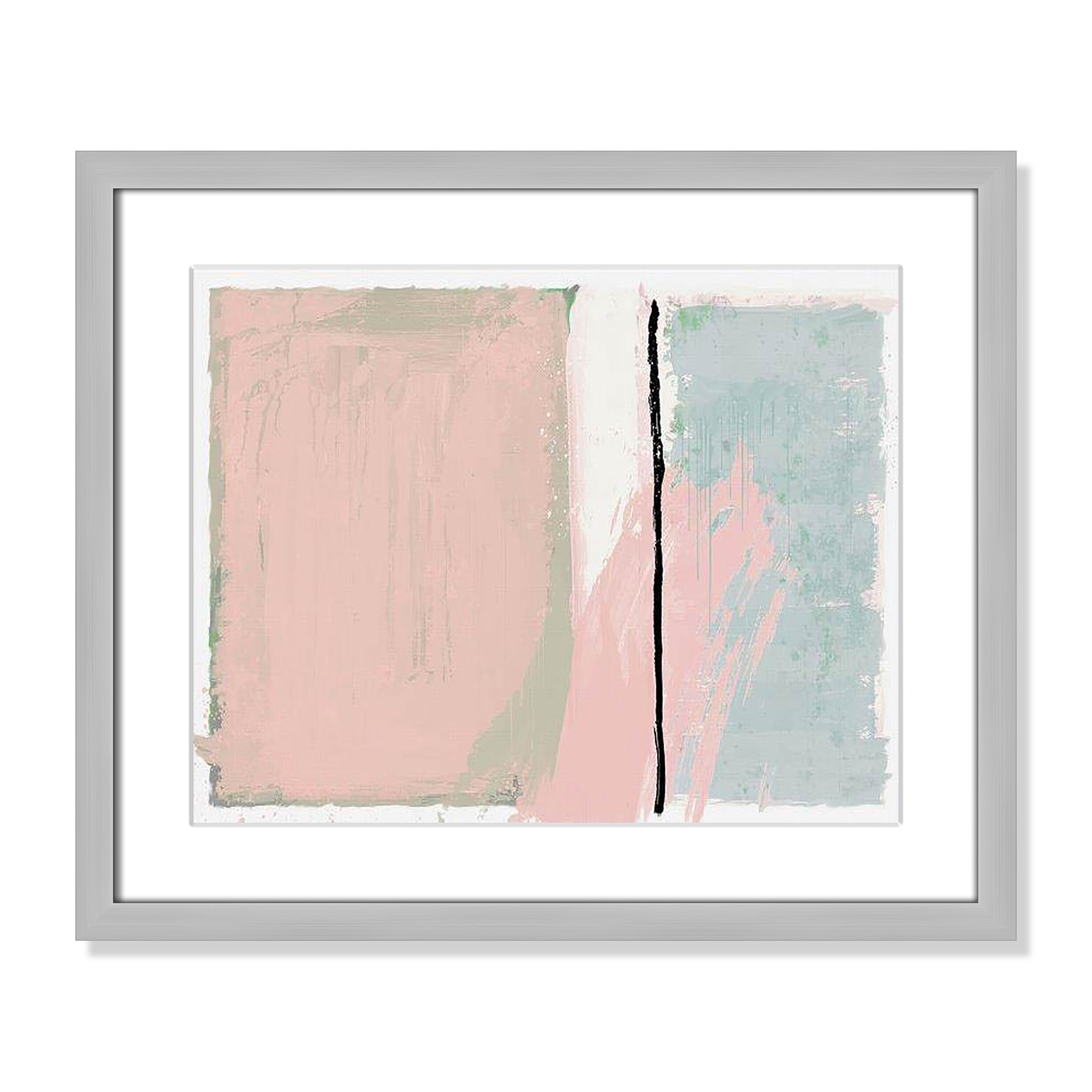 Pastel Opulance by Casa Fine Arts, Silver Box Picture Framed, White, 16" H x 19" W x 1.25" D