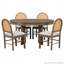 Ensemble de table de salle à manger 5 pièces pour 5 personnes, ensemble de table de salle à manger extensible rétro avec 4 chaises rembourrées, ensemble de table de cuisine et chaises pour la salle à manger et la cuisine-1039643160
