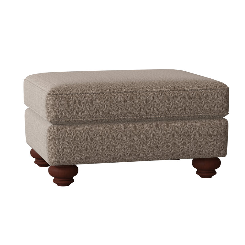 Craftmaster 33" Rectangle Standard Ottoman, Beantown 41 Taupe Performance Chenille, Manhattan