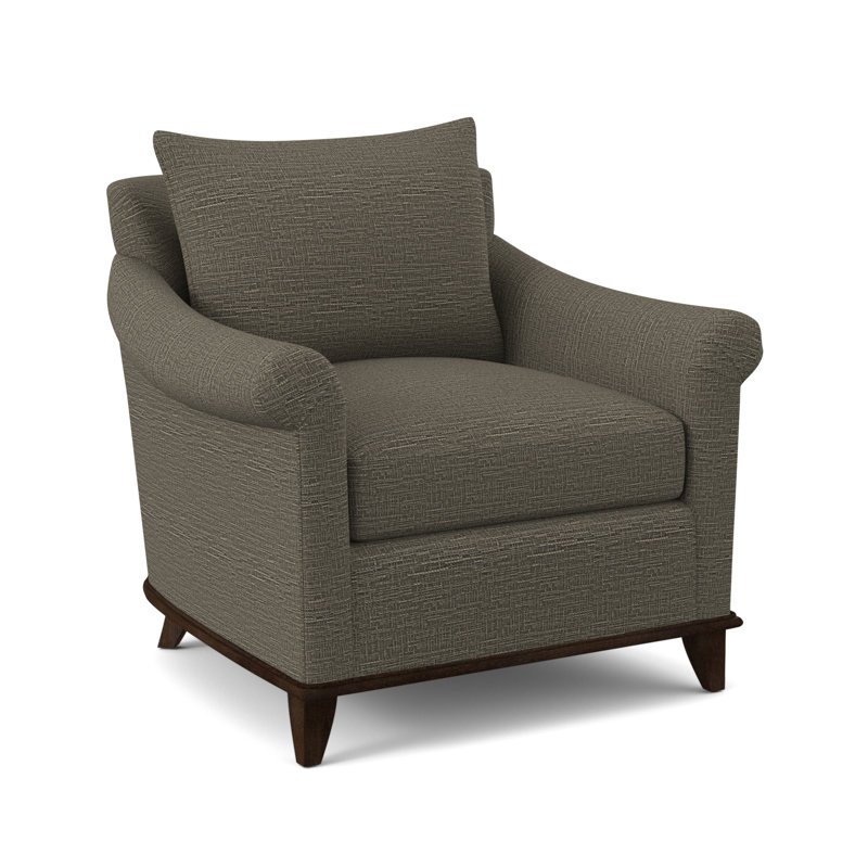 Drake Armchair, American Walnut, Nimes Denim