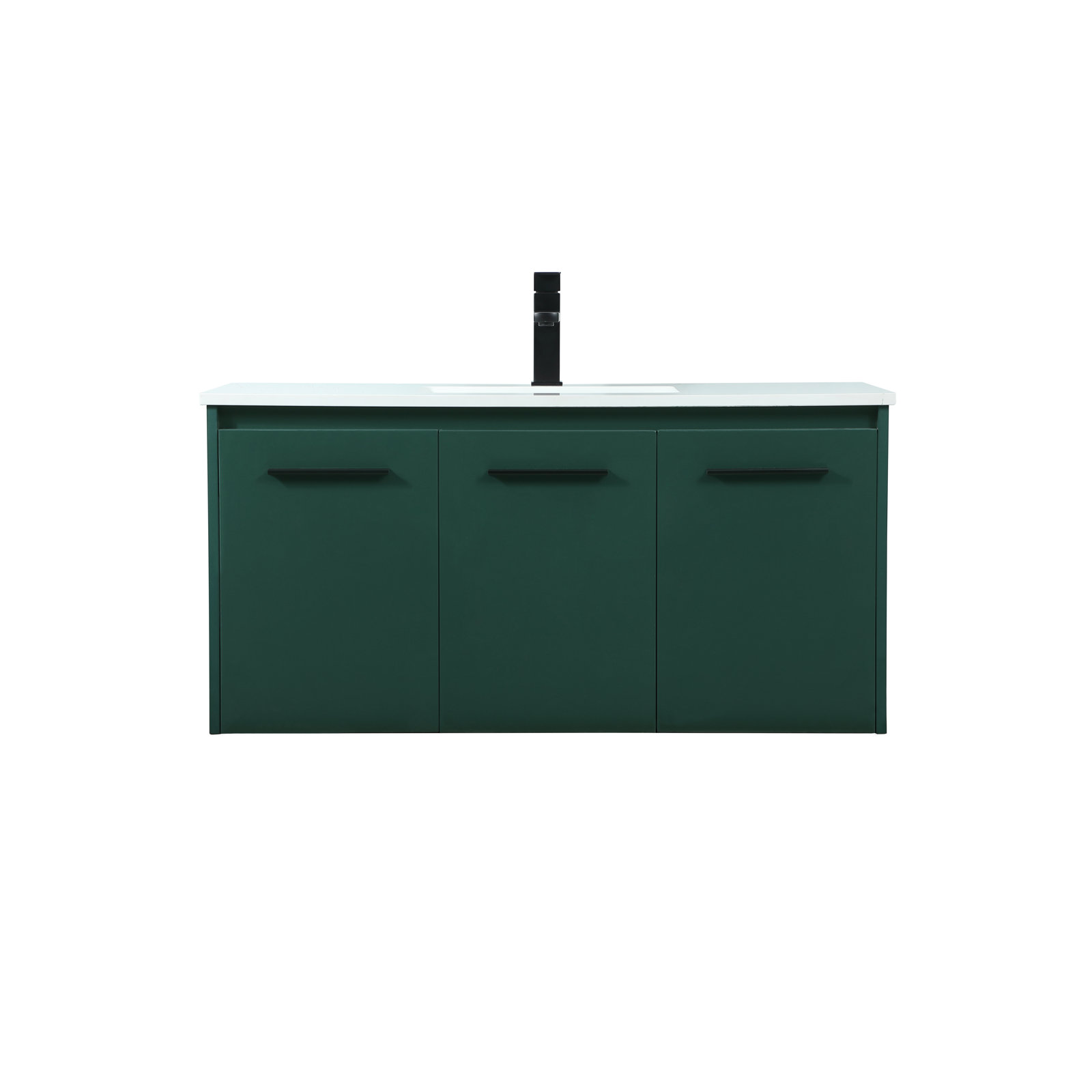 Goodfellow 39.76'' Single Bathroom Vanity, Green