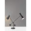 Lampe de table noire 33,5 "avec USB Bond