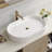 Modern Oval Ceramic Washbasin With Fashionable Pure White Artistic Sink, Unique Vertical Stripe Design, Suitable For Bathroom/toilet Countertops, High-quality Glazed Ceramic Basin