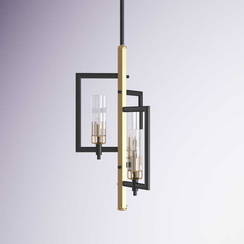 Lustre géométrique unique à 3 lumières Vivaan