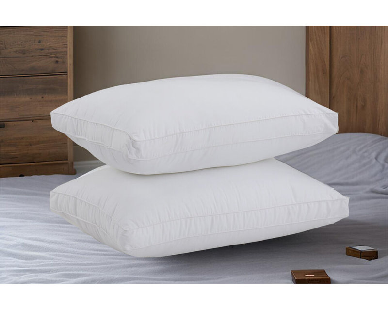 Polyester L75 x W50cm Extra Plush Support Pillow (Set of 2), White