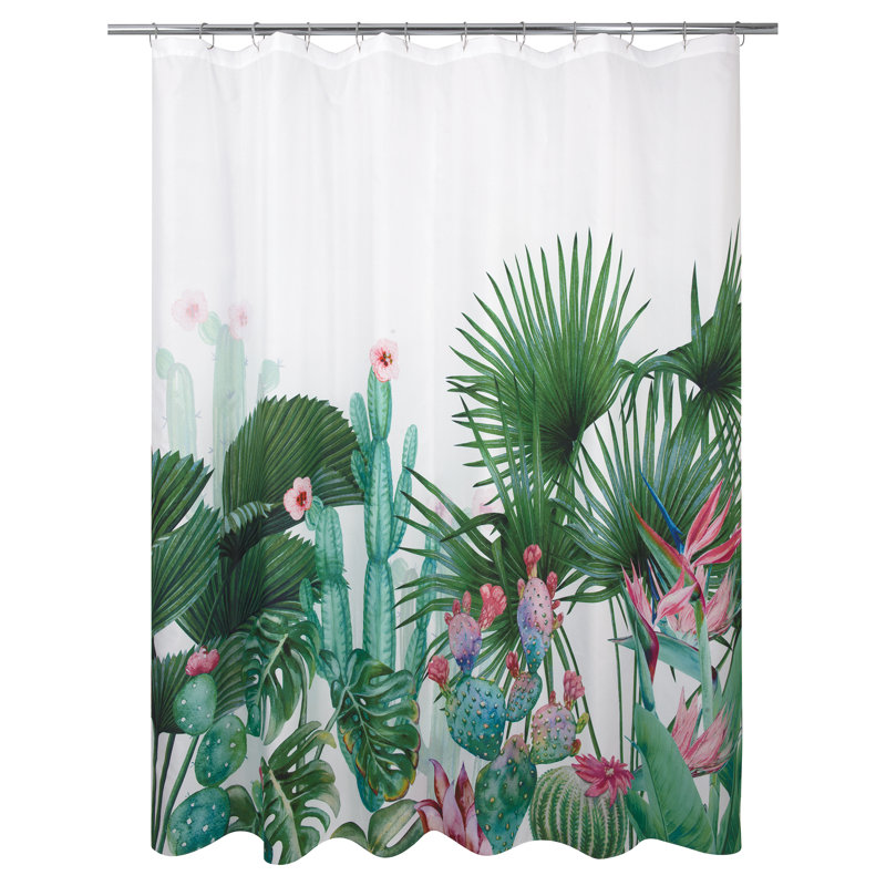 1 Pieces Floral Single Shower Curtain
