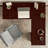 60W L Shaped Computer Desk with Storage in Harvest Cherry-900146551