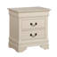 Table de chevet 2 tiroirs LouisPhillipe, beige-1770144154