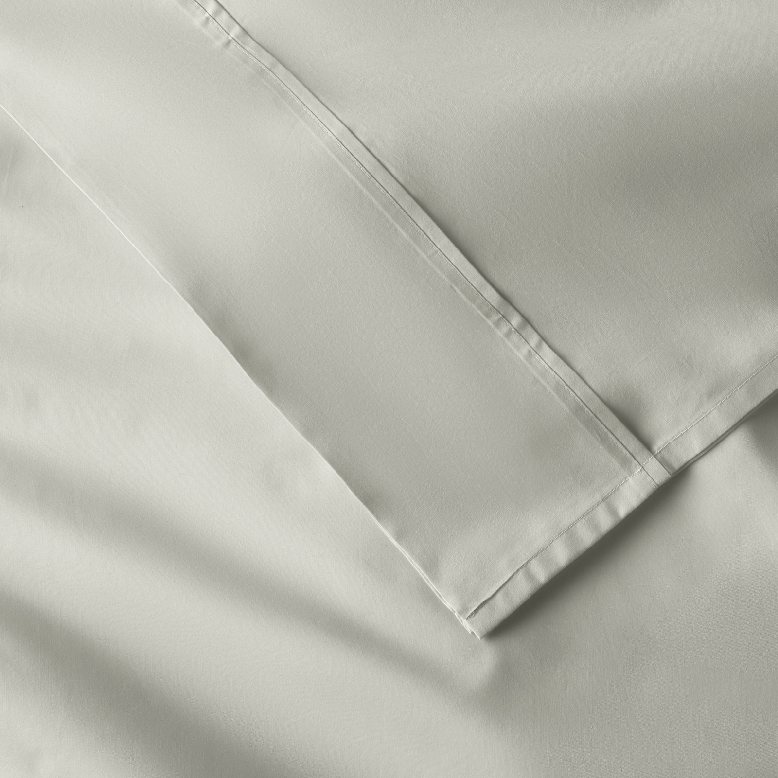 Coyer Cotton Pillowcase, Sage, Standard - 2 Standard Pillowcases