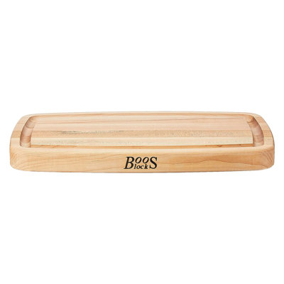 Planche à découper réversible en bois d'érable avec rainure de 1,5 po John Boos Chef's