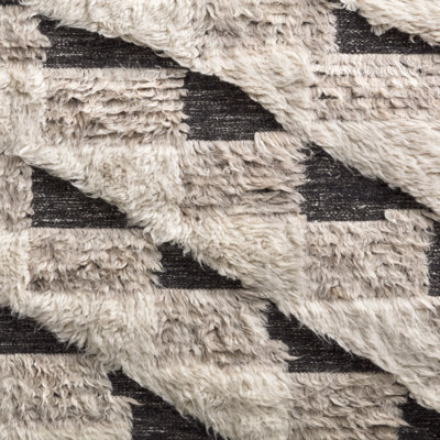 Benjamin Natural Black Hand-Knotted Rug