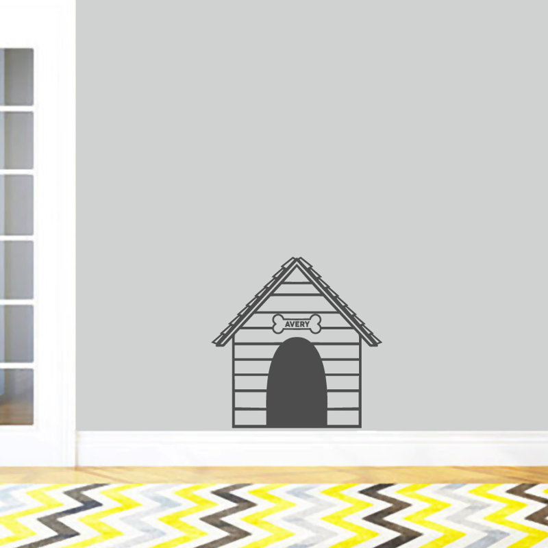 Adhésif décoratif maison de chien, Oui, Gris foncé