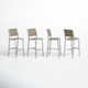 Lysa 44'' Anodized Aluminum Outdoor Bar Stool