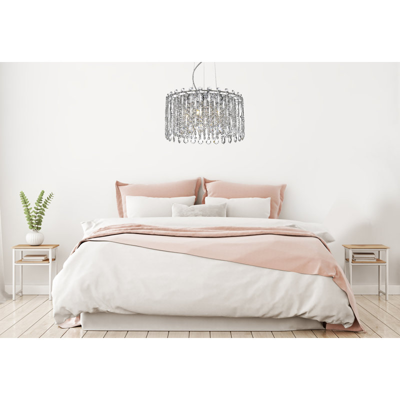 Clapper 5 - Light Chrome Crystal Pendant