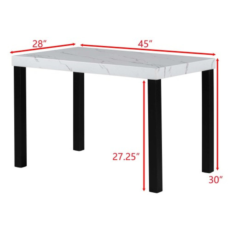 Table à manger élégante en bois massif confortable et durable pour la maison