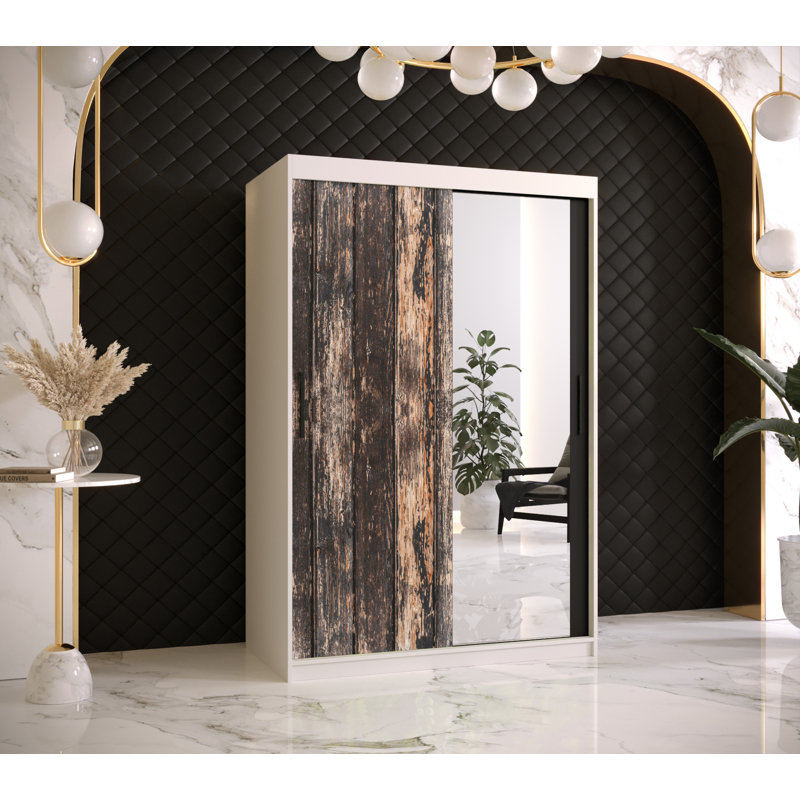 Feaster 1 Door Manufactured Wood Wardrobe, 200cm H x 120cm W x 62cm D, White
