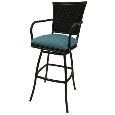Tabouret de bar 35 po avec coussin Cutlip