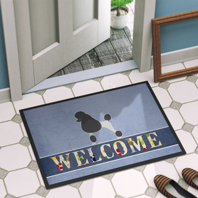 Caniche intérieur/extérieur 36 po x 24 po tapis de porte extérieur antidérapant