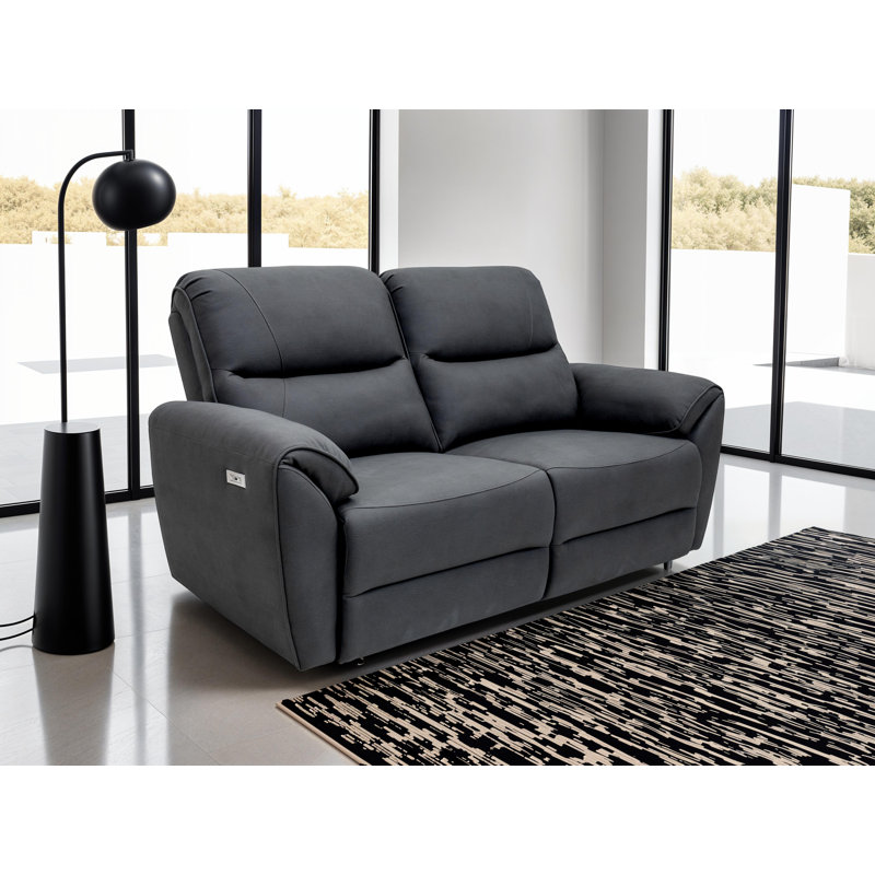 Bettylu FABRIC ELECTRIC SEATER RECLINER - CHARCOAL, 3