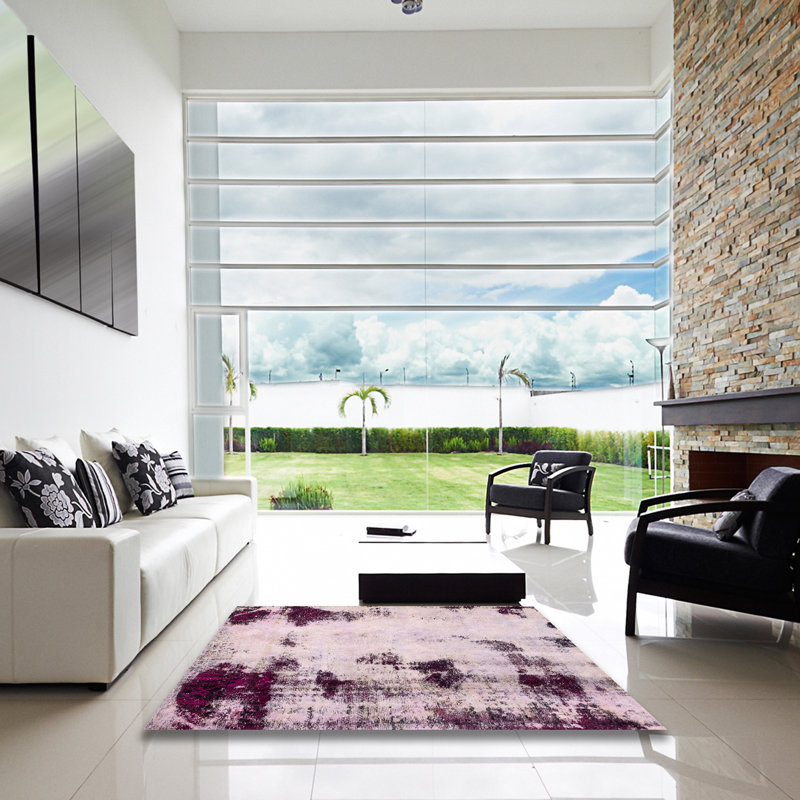 Tapis abstrait moderne 2081, Carré 8 pi