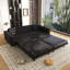 Canapé-lit gigogne de 234 cm (92,1 po), canapé-lit convertible 3 en 1 en similicuir avec accoudoirs ultra larges, canapé moderne capitonné, canapé 4 places avec 2 coussins pour salon-1311714389
