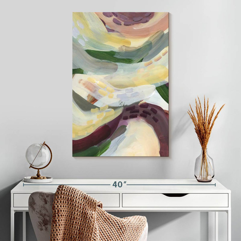 Motif abstrait Avery campagne française II, H 30 po x l 20 po