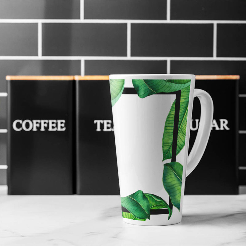 Botanical Border Latte Mug