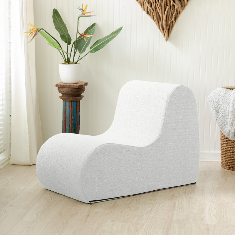 Fauteuil d'appoint Uptown, Boucle, Boucle blanc