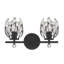 Éclairage pour salle de bain 4 lumières Sandiacre en noir mat-86792458-119771677-119771682