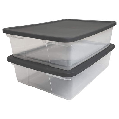 Homz Plastic Storage Tub & Tote