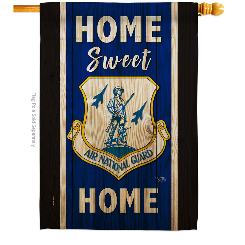 Double Sided Polyester Garden Flag, Air National Guard, 40" H x 28" W