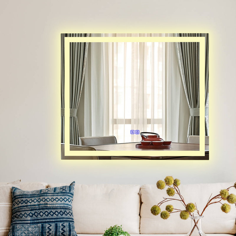 Ekmel Flat Wall Mirror, 24.02" x 27.95"
