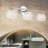 Cono 3-light Bathroom Dimmable Vanity Light 2 Tiers Clear Glass Shade-309983177