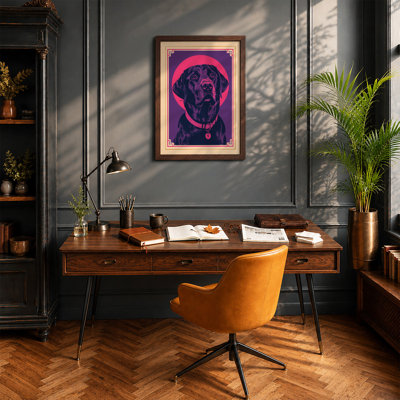 Dignified Halo Retro - Framed Print