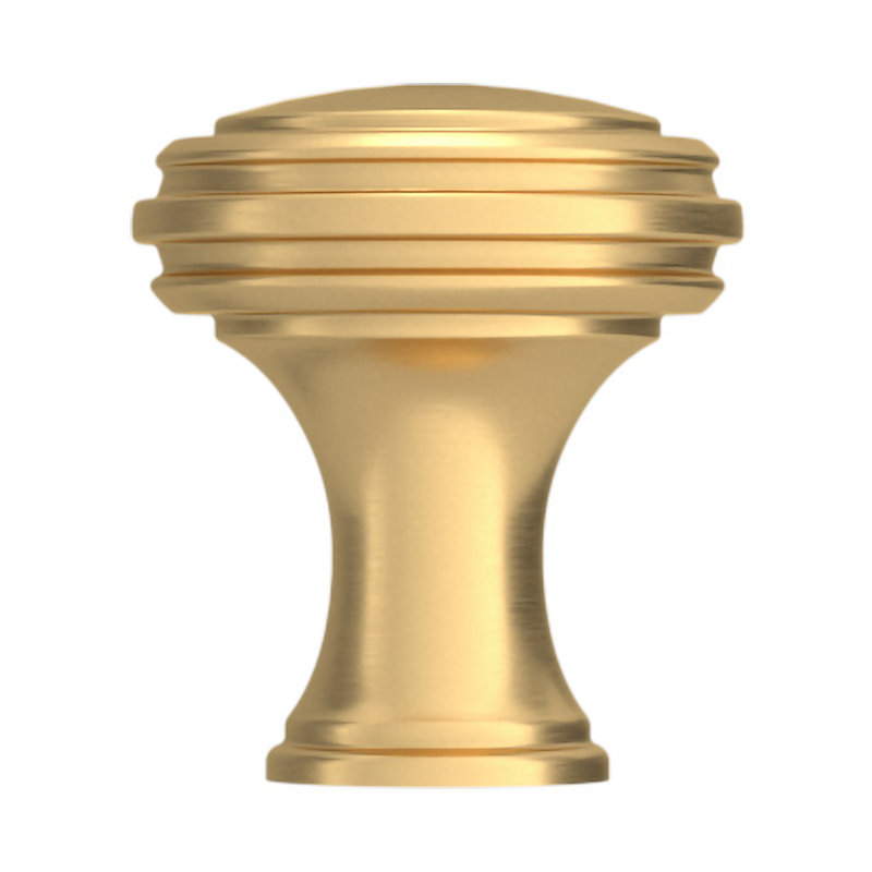 4454 Severin Fayerman Collection C Knob, Satin Brass