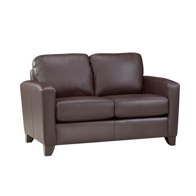 Leather 69'' Reception Loveseat