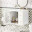 Ensemble de meuble-lavabo mural 24 po avec lavabo en céramique, 2 tiroirs et 1 porte à fermeture en douceur pour les petits espaces-124339748