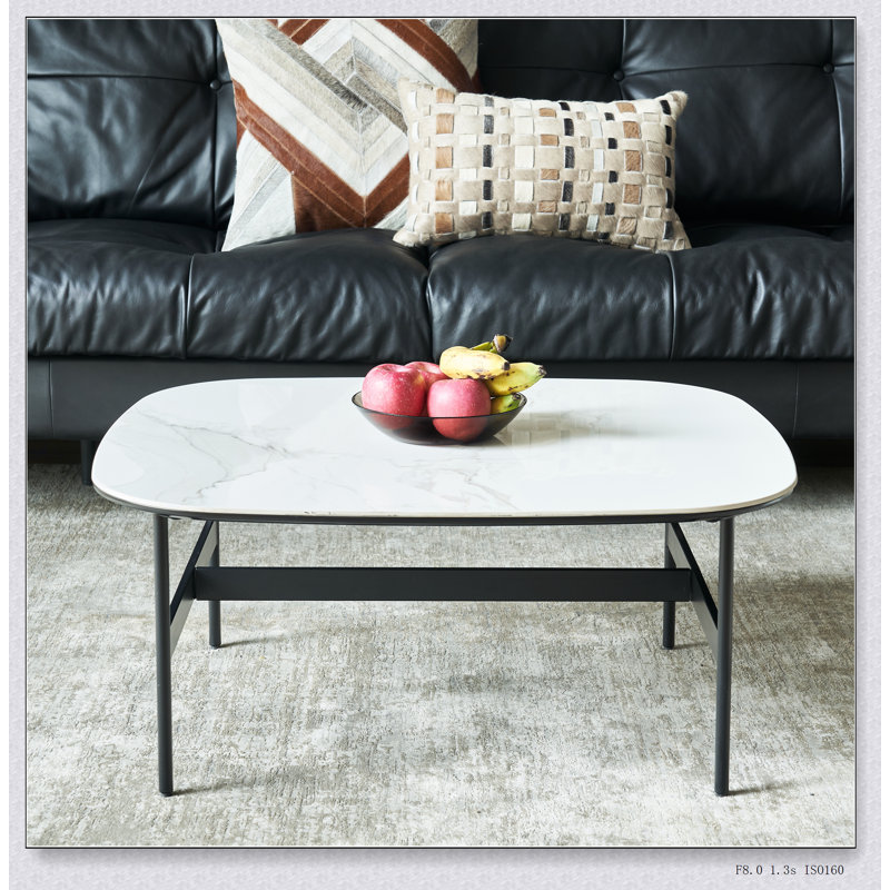 Table basse en céramique Modern Rock Beam