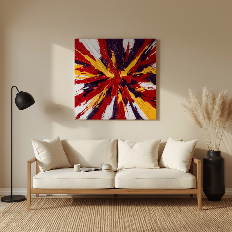 Art mural en métal Neo Expressionism 100, H 144 po x l 144 po x P 0,05 po