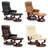 Padang Sidempuan Swivel Recliner, Multi-Position Leisure Chair with Ottoman and Adjustable Back, Faux Leather-1021070291