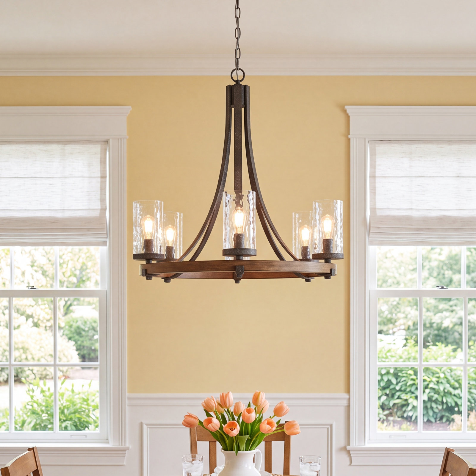 Stepas 6-Light Chandelier