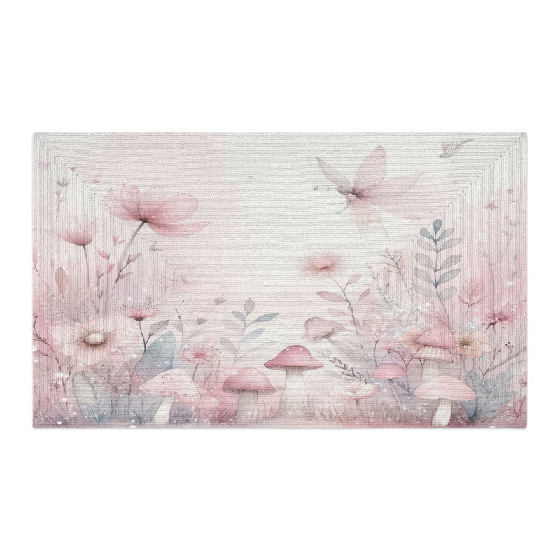 Tapis tressé Fairyland Garden, Rectangulaire 3 pi x 5 pi
