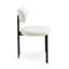 Chaise de salle à manger rembourrée en mélange de polyester Dorthea Dellwood-1499915810