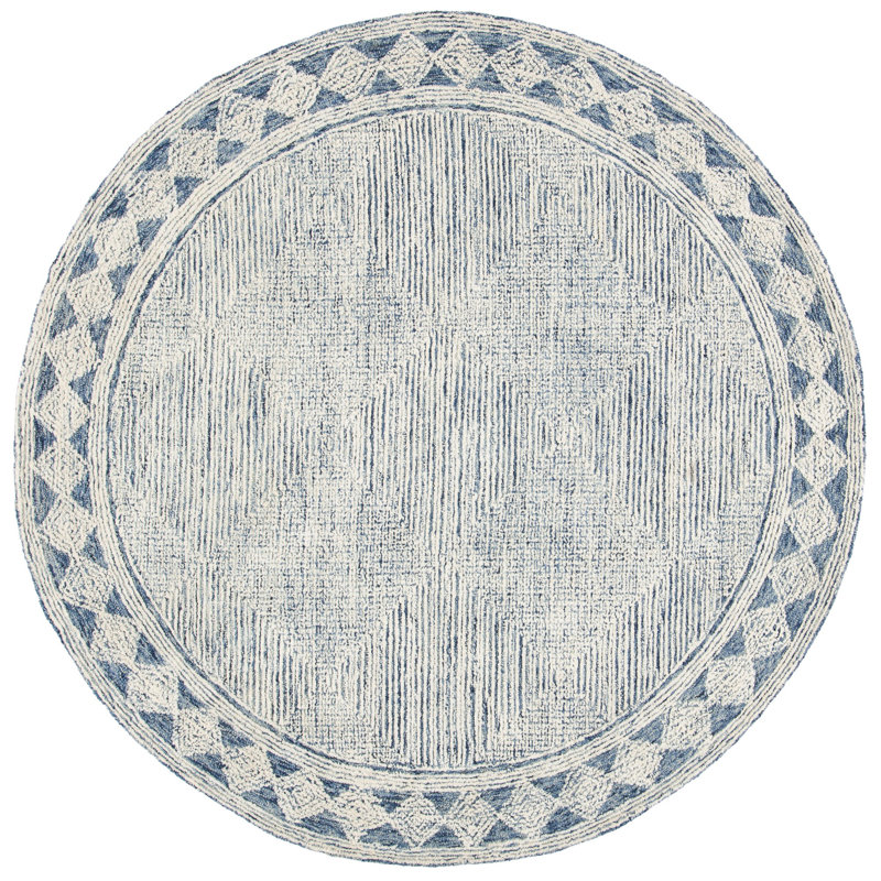 Tapis en laine touffeté à la main Cody, Rond 6 pi