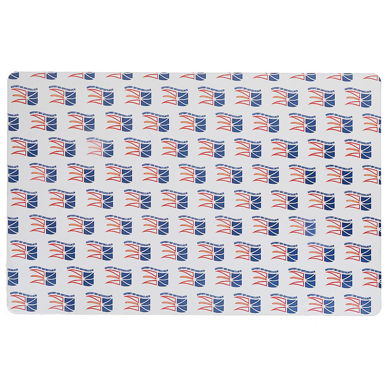 Napperon en plastique avec drapeau de Terre-Neuve - ensemble de 12