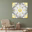 «Canora Grey Coulter», art sur toile tendue par Cynthia Gallery: bijou médaillon jaune gris I-1365207195