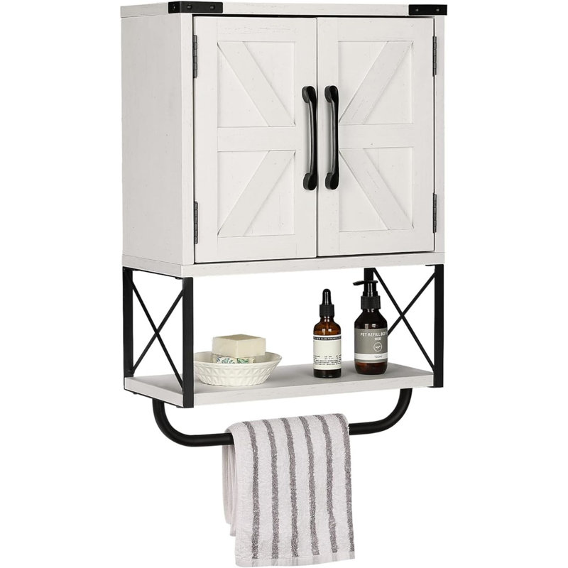Genereau Wall Bathroom Cabinet, White Incorrect